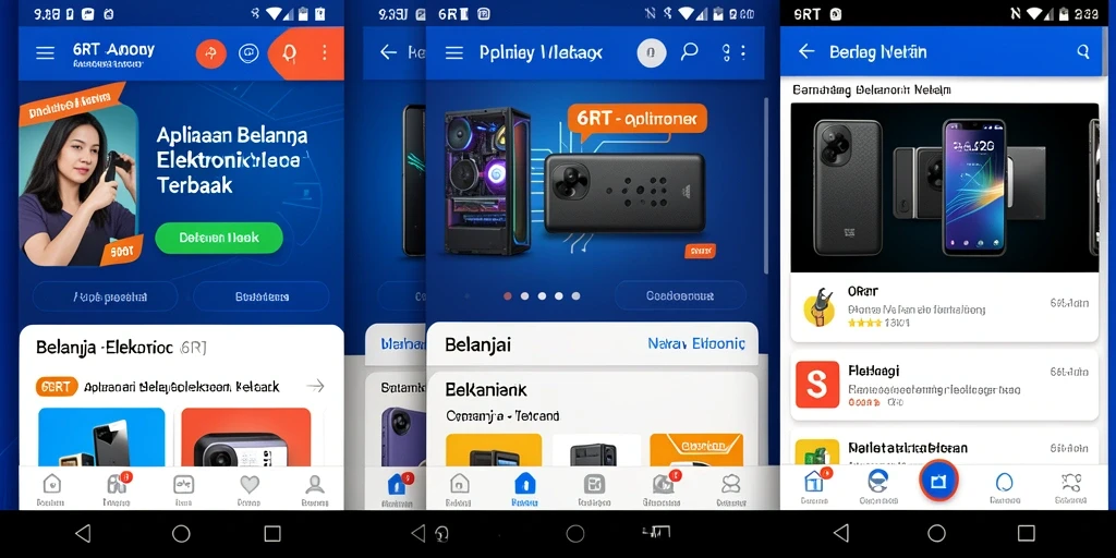 Tampilan antarmuka aplikasi 6RT yang modern dan mudah digunakan.