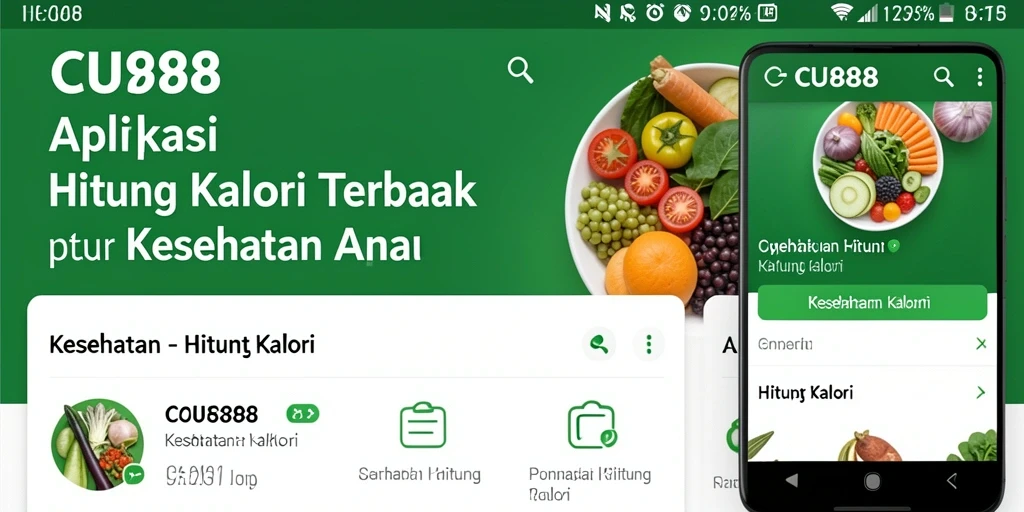 Tampilan antarmuka CU888 untuk menghitung kalori dengan mudah.