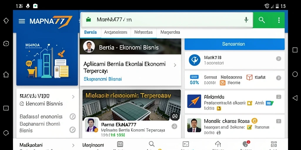 Tampilan antarmuka MAPNA777 yang modern dan fungsional.