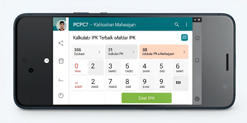 Tampilan antarmuka PCPC7 untuk kalkulasi IPK yang mudah digunakan.