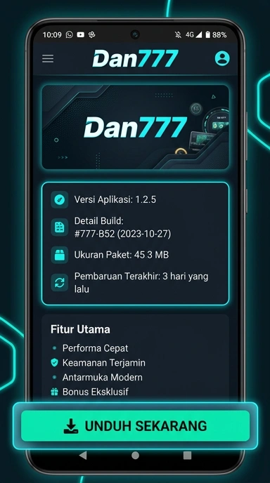 Tampilan halaman APK dan777